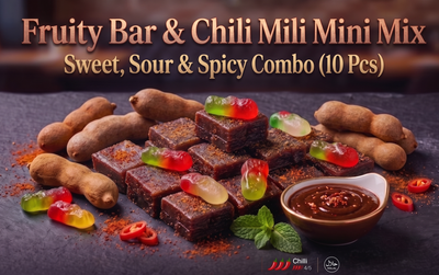 Fruity Bar & Chilli Mili Mini Combo 10 Pcs – Sweet Sour Spicy Snack