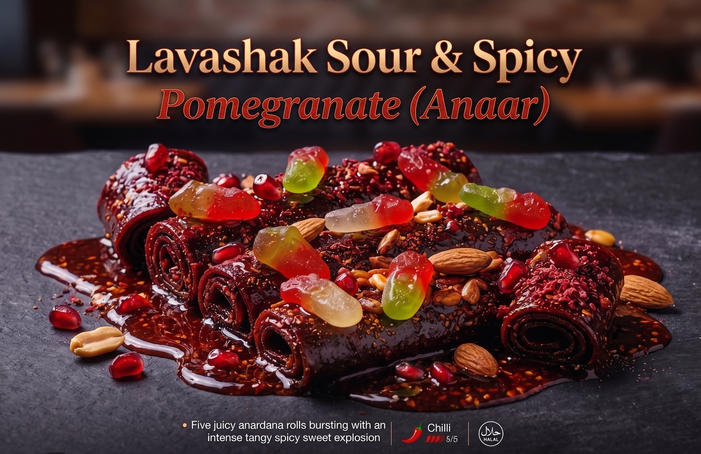 Lavashak Sour & Spicy – Anardana Rolls (Extra Hot)