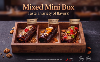 Mixed Lavashak Mini Box – Anaar Khubani Chilli Milli | Try All 3 Flavours